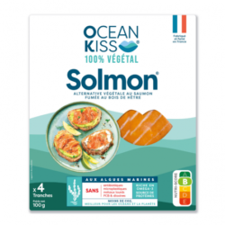 SOLMON FUMÉ 100g </br>Alternative Vegan au Saumon Fumé </br>DDM: 11-2-24