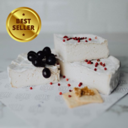 SIMPLY WHITE – Gerijpte Kaasvervanger “Camembert X Brie stijl” [THT: 16/11/23] 200g