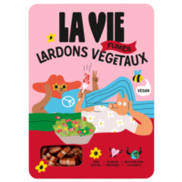 lardon vegan fumé plantaardig gerookte spek la vie lavie sans viande zonder vlees smoked bacon