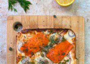 Read more about the article Recette : Flammekueche au saumon gravlax végétal