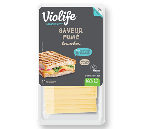 tranches fumées violife gerookte kaas plakjes fromage vegan cheese smoked