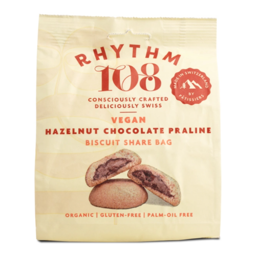 biscuits fourrés chocolat praliné noisette rhythm 108 vegan