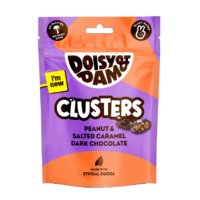 doisy and dam clusters peanut & salted caramel chocolates cacahuètes et chocolat au caramel salé vegan végétalien