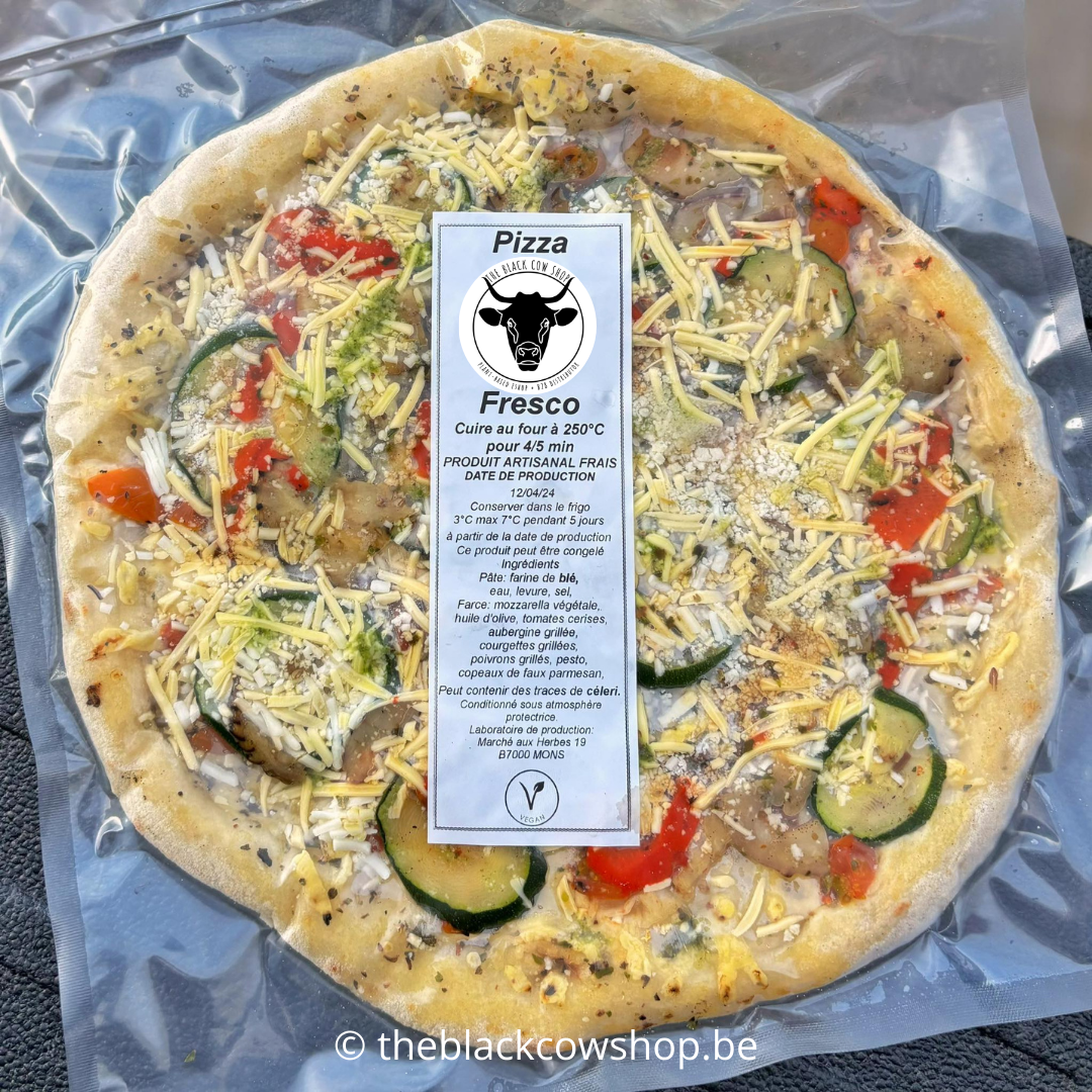 fresco pizza italienne vegan belgique sans lactose sans lait
