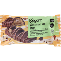 Gaufrettes Chocolat Fourrées À La Crème de Noisettes 30g – Veganz