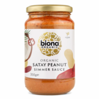 sauce satay saté cacahuète peanut biona vegan plantaardig belgique belgie belgium