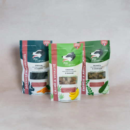 friandises pour chiens fin museau vegan vegetalien belgique belgium belgie pomme et menthe appel en munt plantaardige honden snoepjes snacks pack decouverte ontdekkingspakket discovery box